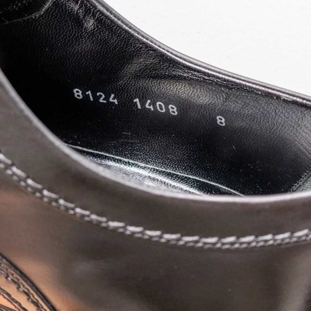 Dolce & Gabbana Men's Black Leather Oxford Dress Shoes – Size EU 42 / US‎ 9